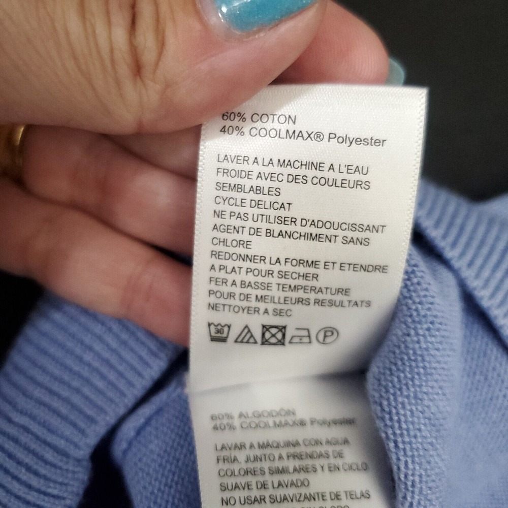 Tommy Bahama Sweater Mens XLarge Blue Island Zone V Neck Long‎ Sleeves Pullover - Picture 11 of 16